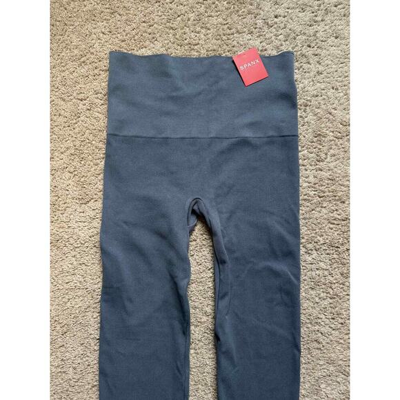 NWT Spanx Pull On High Rise Skinny Leg Seamless Side Zip Ankle Leggings Gray XL - Picture 5 of 9